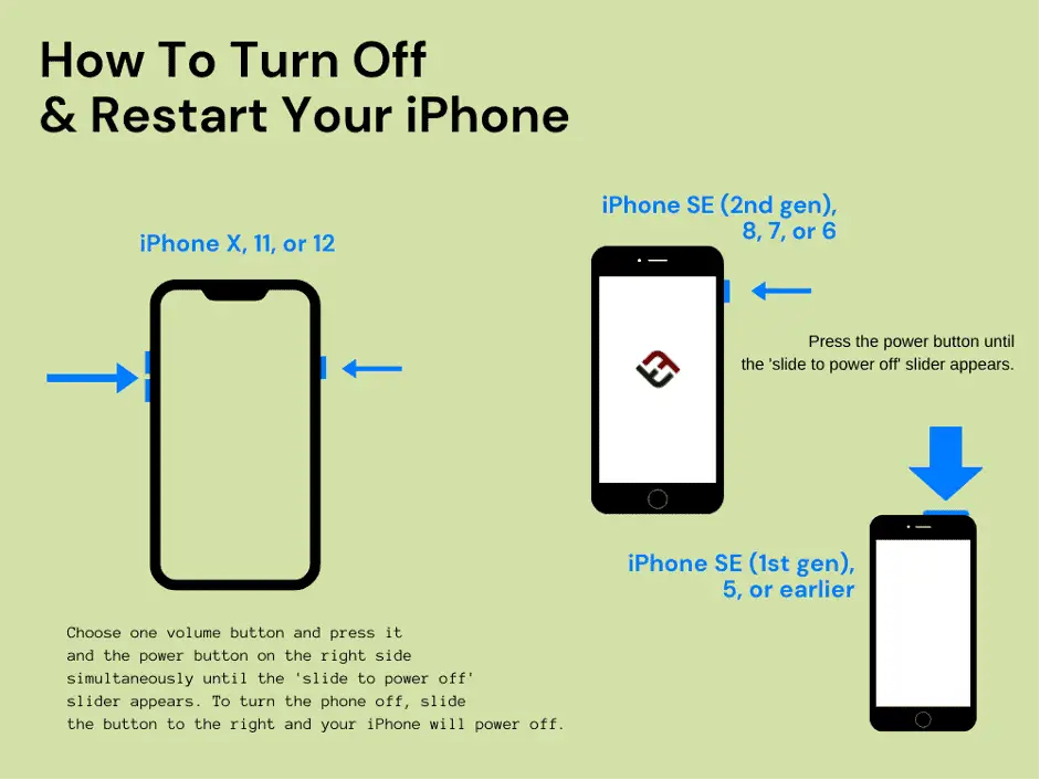 how to restart iphone 12 